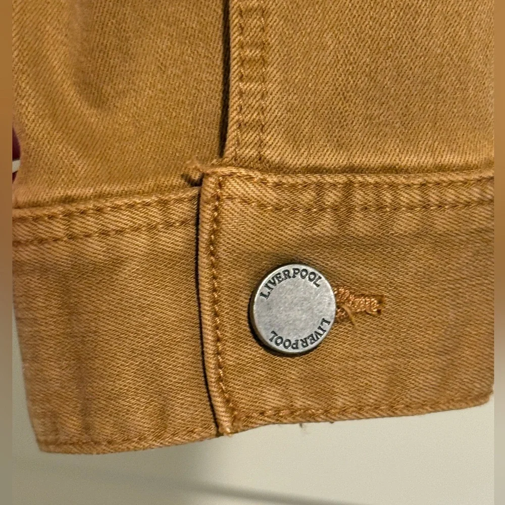Liverpool Los Angeles NWT Size XS Brown/Tan  Denim Long Sleeve Jacket (0600) - Picture 8 of 16